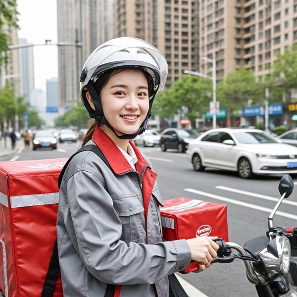 95后女生跑外卖一天赚两三百是真的吗