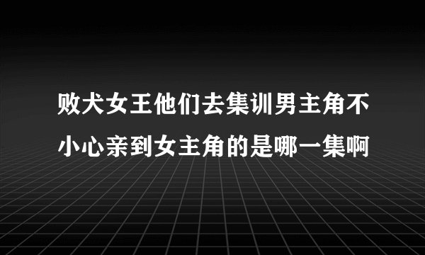 败犬女王他们去集训男主角不小心亲到女主角的是哪一集啊