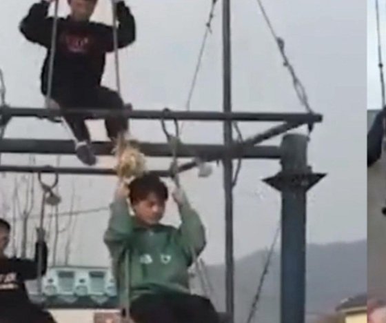 河南一村庄自制土味摩天轮，你觉得这种自制设施安全吗？