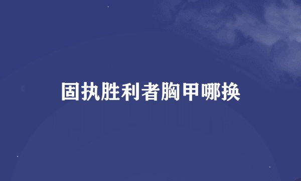 固执胜利者胸甲哪换
