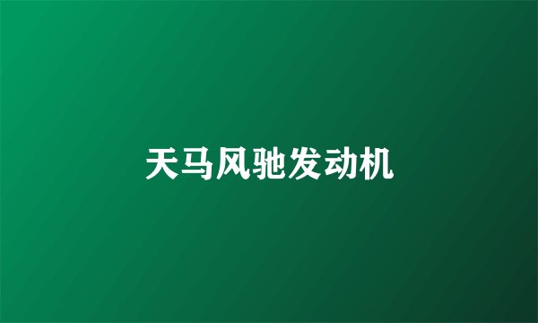 天马风驰发动机