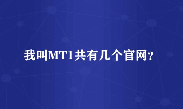 我叫MT1共有几个官网?