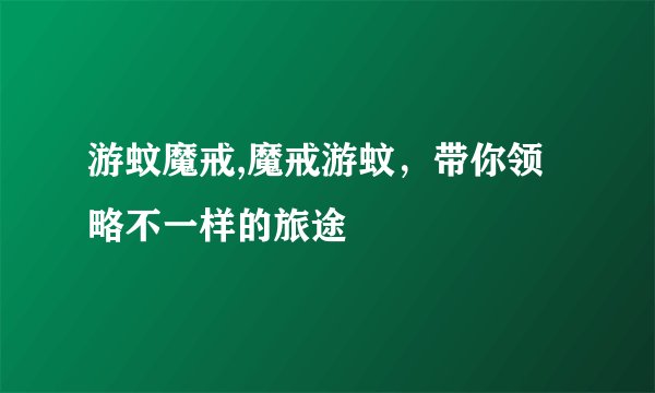 游蚊魔戒,魔戒游蚊，带你领略不一样的旅途