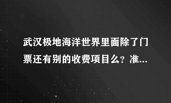 武汉极地海洋世界里面除了门票还有别的收费项目么？准备要去那！