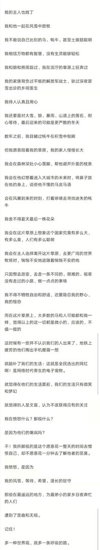 丁真的小马——珍珠:长文回应质疑