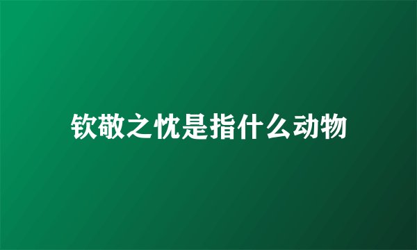 钦敬之忱是指什么动物