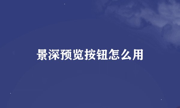 景深预览按钮怎么用