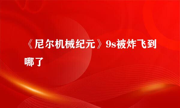 《尼尔机械纪元》9s被炸飞到哪了
