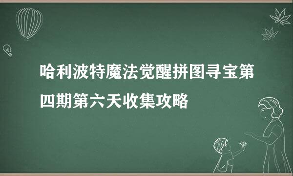 哈利波特魔法觉醒拼图寻宝第四期第六天收集攻略