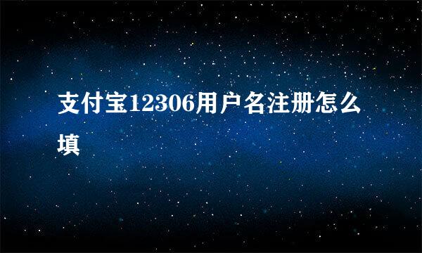 支付宝12306用户名注册怎么填