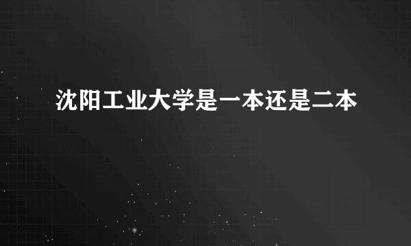 沈阳工业大学是一本还是二本