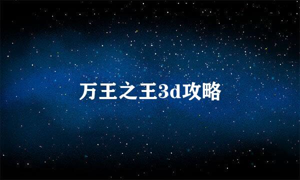 万王之王3d攻略