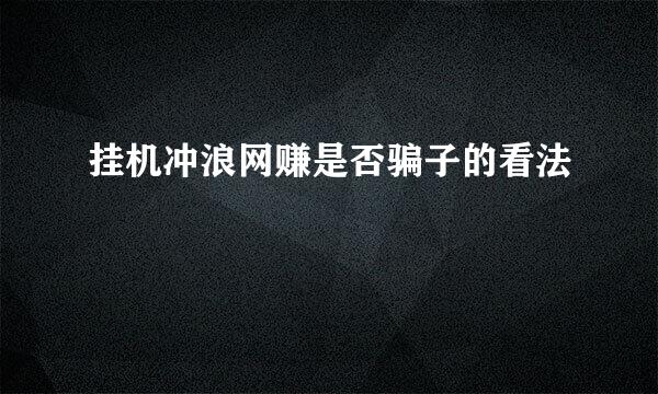 挂机冲浪网赚是否骗子的看法
