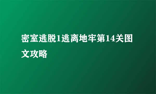 密室逃脱1逃离地牢第14关图文攻略