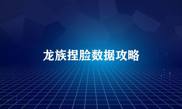 龙族捏脸数据攻略