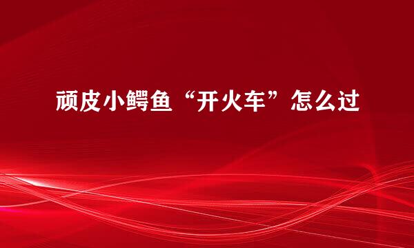 顽皮小鳄鱼“开火车”怎么过