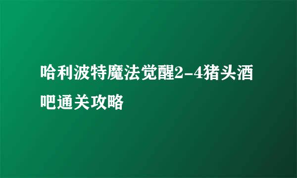 哈利波特魔法觉醒2-4猪头酒吧通关攻略