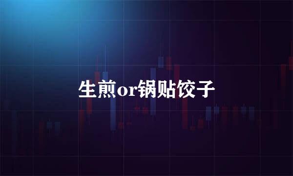 生煎or锅贴饺子