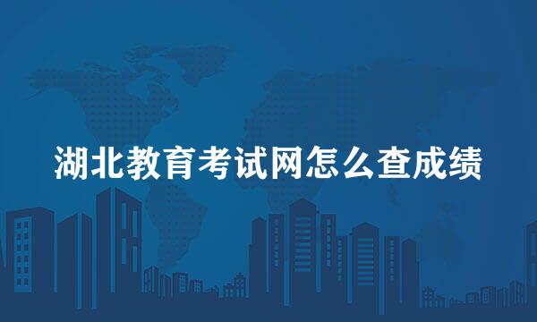 湖北教育考试网怎么查成绩