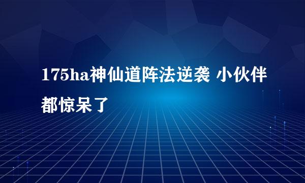 175ha神仙道阵法逆袭 小伙伴都惊呆了