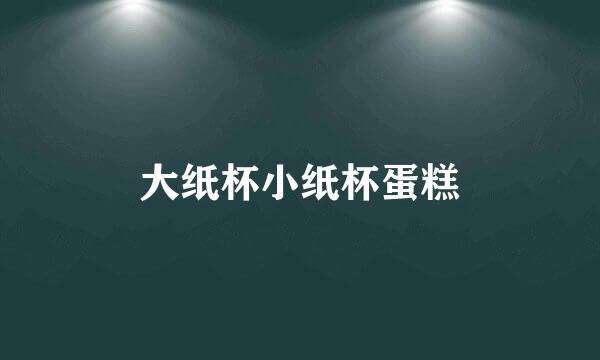 大纸杯小纸杯蛋糕