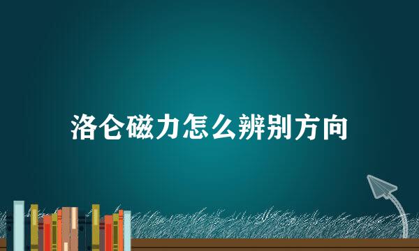洛仑磁力怎么辨别方向