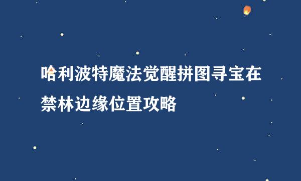 哈利波特魔法觉醒拼图寻宝在禁林边缘位置攻略