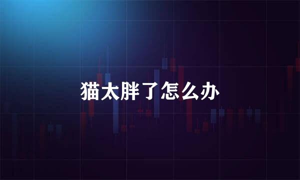 猫太胖了怎么办