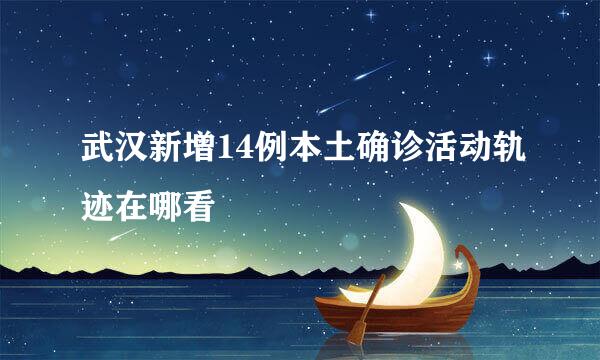 武汉新增14例本土确诊活动轨迹在哪看