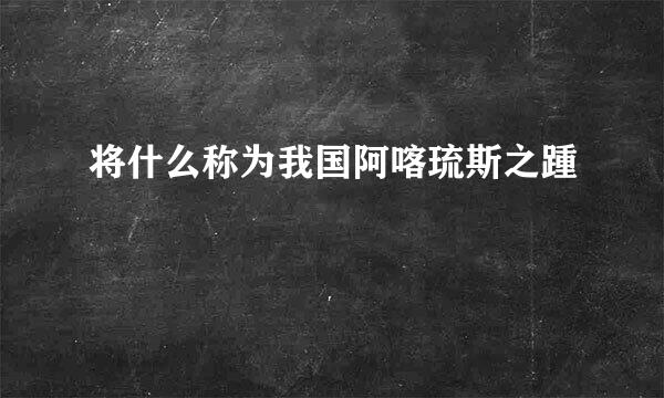 将什么称为我国阿喀琉斯之踵