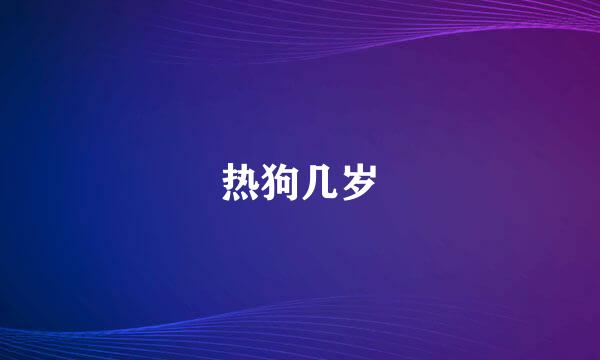 热狗几岁