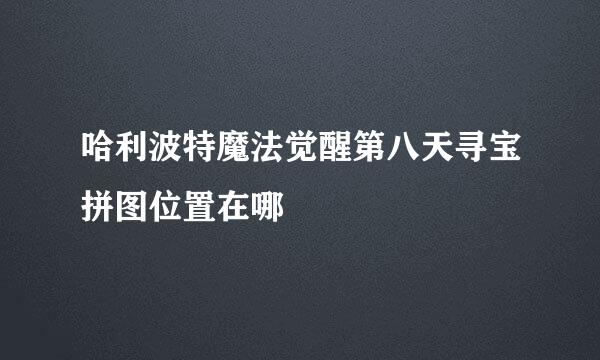 哈利波特魔法觉醒第八天寻宝拼图位置在哪