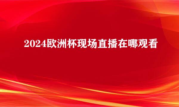 2024欧洲杯现场直播在哪观看