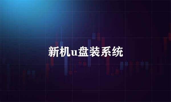 新机u盘装系统