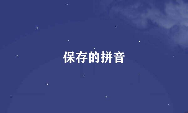 保存的拼音