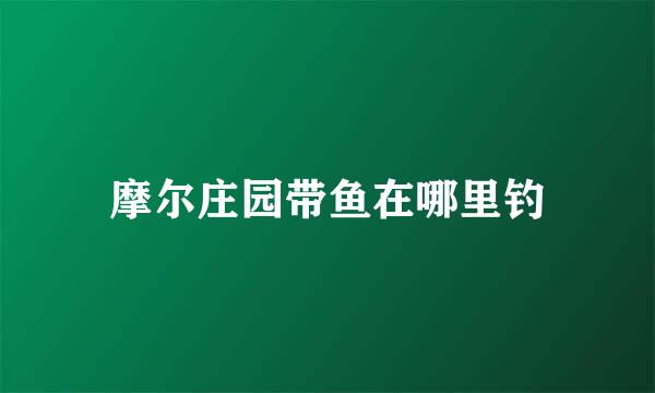 摩尔庄园带鱼在哪里钓