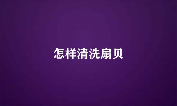 怎样清洗扇贝