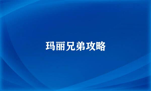 玛丽兄弟攻略