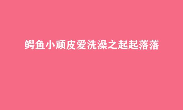 鳄鱼小顽皮爱洗澡之起起落落