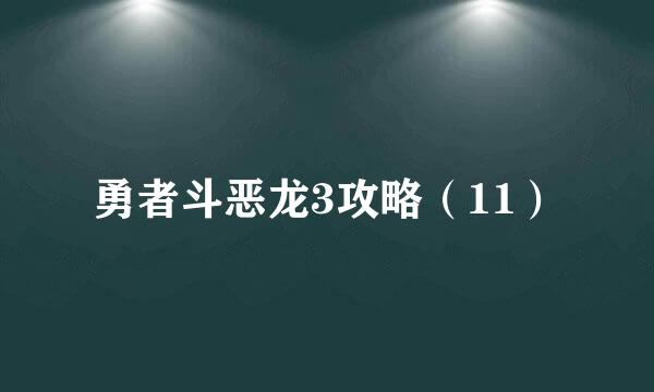勇者斗恶龙3攻略（11）