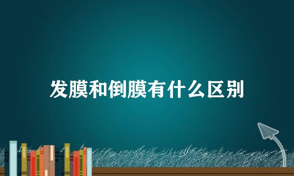 发膜和倒膜有什么区别