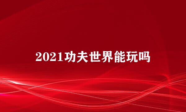 2021功夫世界能玩吗