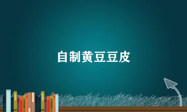 自制黄豆豆皮