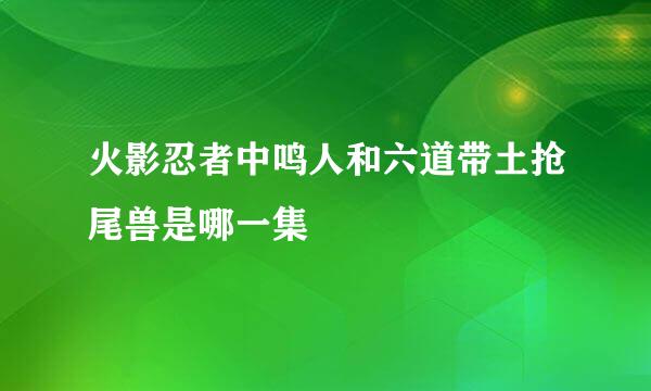 火影忍者中鸣人和六道带土抢尾兽是哪一集