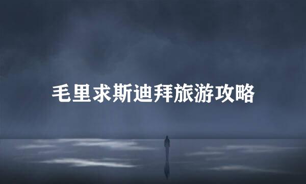 毛里求斯迪拜旅游攻略