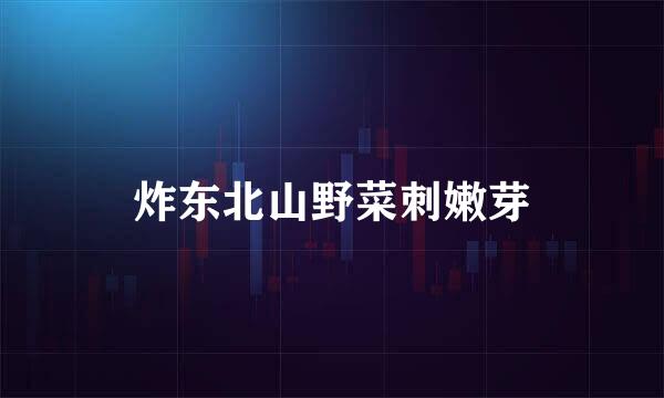 炸东北山野菜刺嫩芽