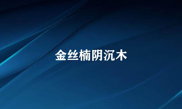 金丝楠阴沉木