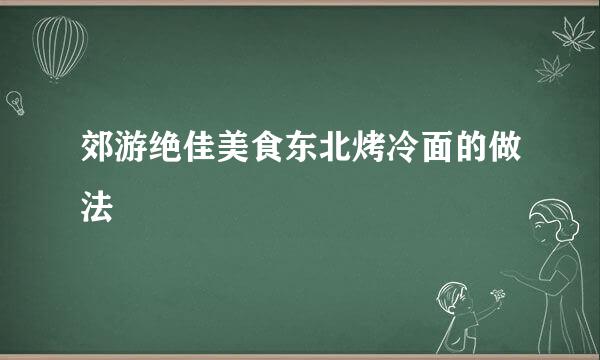 郊游绝佳美食东北烤冷面的做法