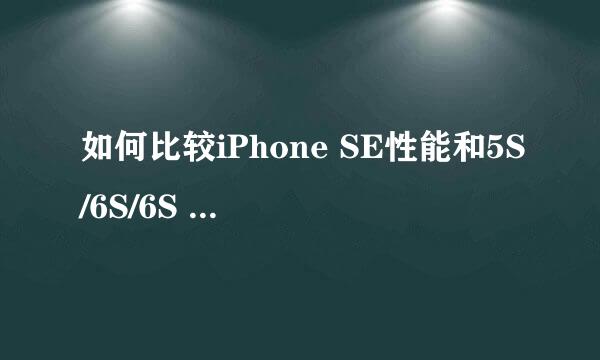 如何比较iPhone SE性能和5S/6S/6S Plus对比评测