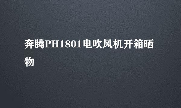 奔腾PH1801电吹风机开箱晒物